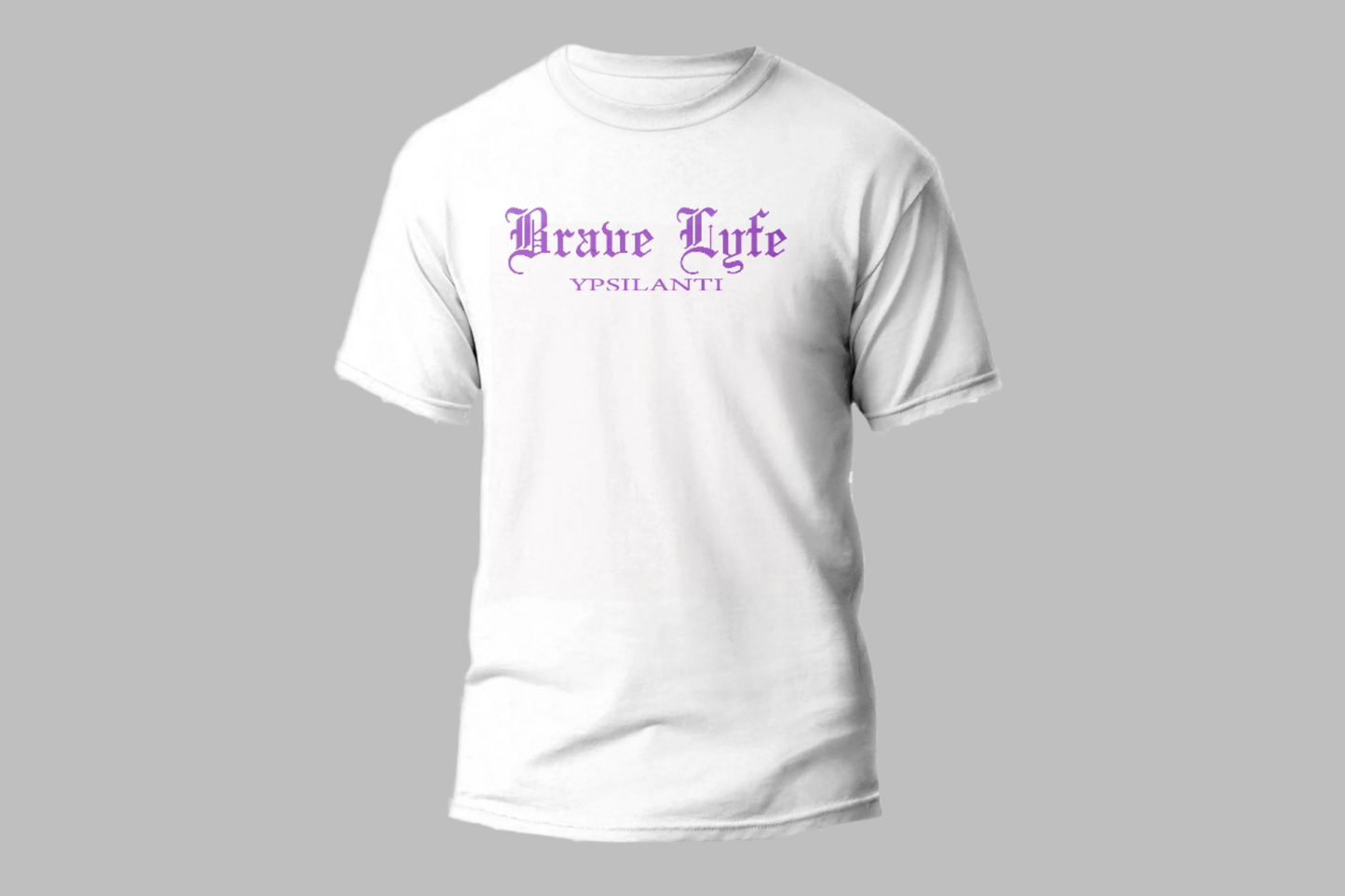 WHITE BRAVE LYFE T-SHIRT