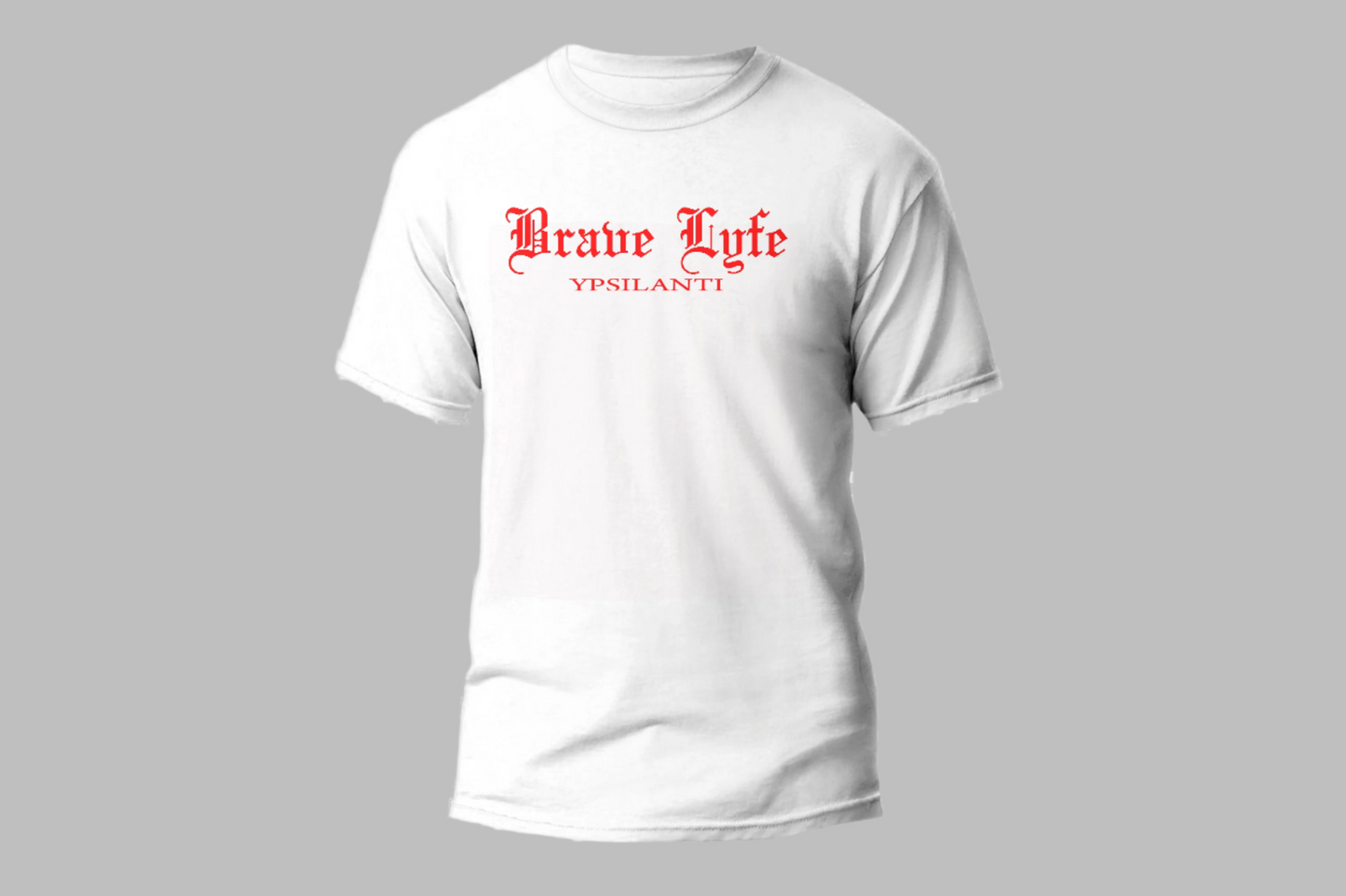 WHITE BRAVE LYFE T-SHIRT